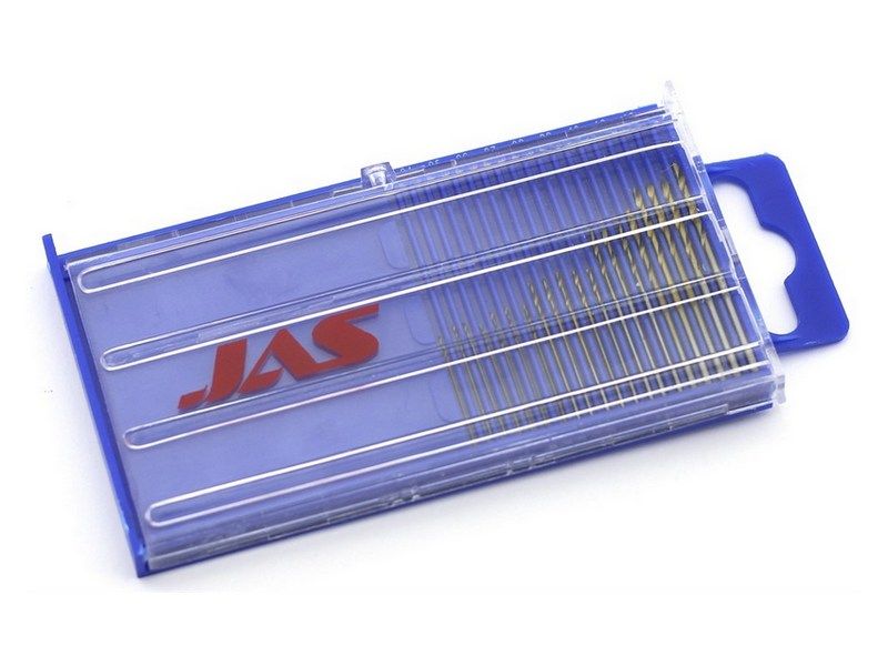 Минисверла, диаметр 0,3  1,6 мм, набор, 20 шт, HSS 6542, нитридтитановое покрытие, шт