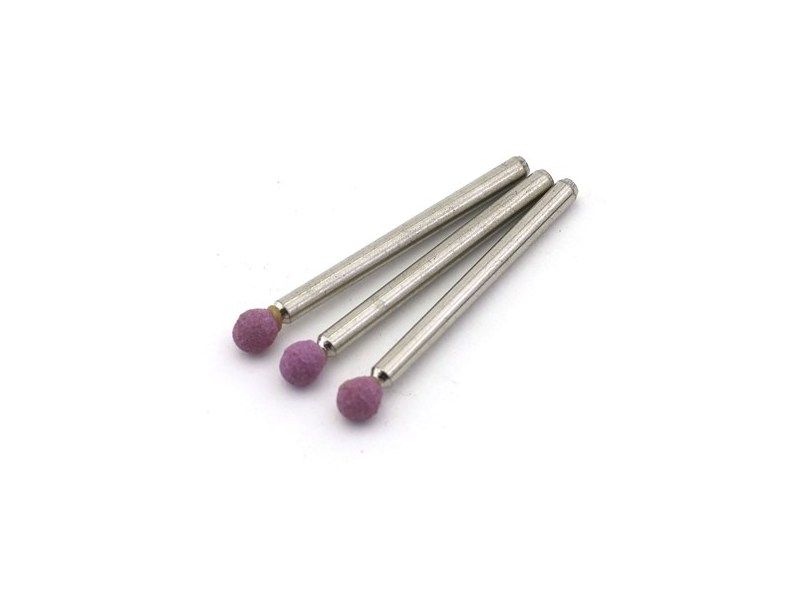 Насадка шлифовальная, оксид алюминия, шар, 4 мм, 3 штуп, блистер