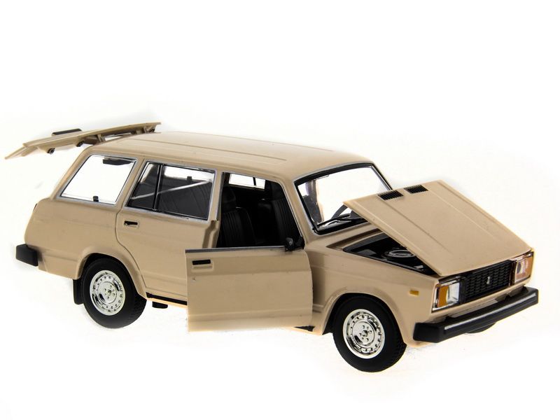 Машина АВТОПАНОРАМА ВАЗ 2104 бежевая,124, инерция, Pull Bаck механизм, вк 101222 cм