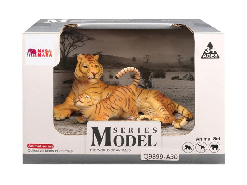 Набор фигурок животных MASAI MARA MM211124 серии Мир диких животных Семья тигров, 2 пр