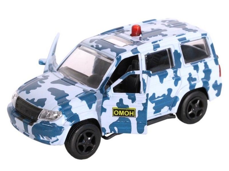 Машина АВТОПАНОРАМА ОМОН, хаки, 150, инерция, вк 1275,5 см