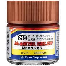 Краска акрил для пластика тм MRHOBBY  10мл  COPPER  MHC215 