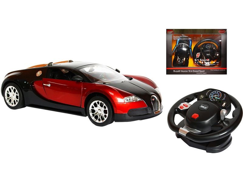 Радиоуправляемая машина MZ Bugatti Veyron 2232F 114 GYROруль, открываются двери акб