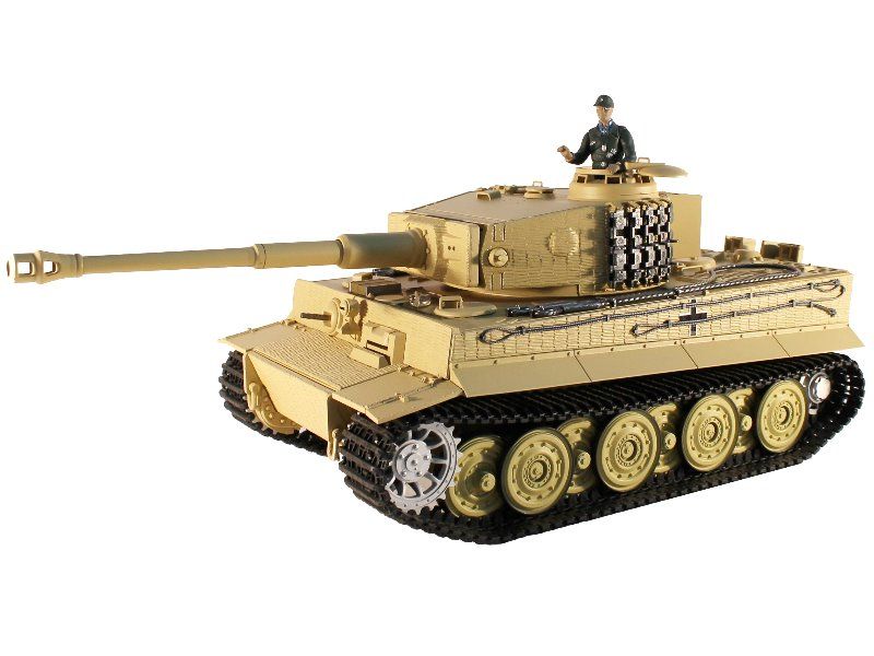 Радиоуправляемый танк Taigen 116 Tiger 1 Германия, поздняя версия 24G RTR песочный