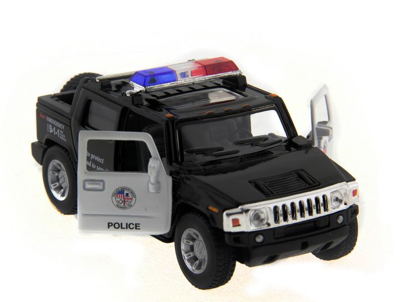 Машина Kinsmart 140 Hummer H2 Police инерция 112шт бк