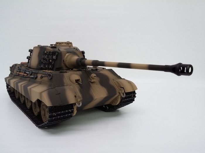 Радиоуправляемый танк Heng Long 116 KingTiger Германия 24G RTR оливковозелёный
