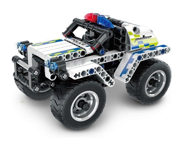 Конструктор Qihui Mechanical Master Полицейский джип совместим с QH5806, инерционный 199 деталей