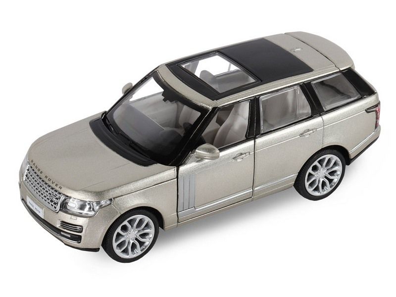 Машина АВТОПАНОРАМА 2013 Range Rover, золотой, 134, свет, звук, инерция, вк 17,513,59 см