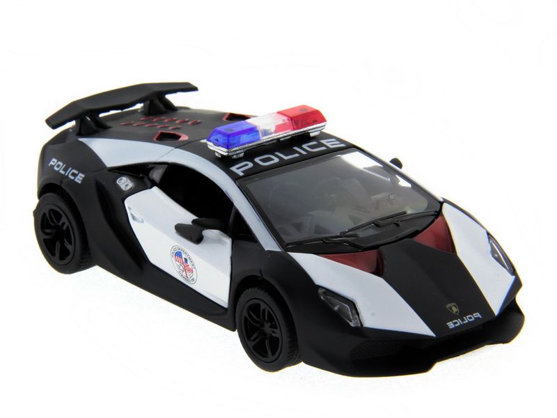 Машина Kinsmart 140 Lamborghini Police Sesto Elemento в асс инерция 112шт бк