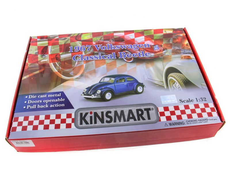 Машина Kinsmart Volkswagen Classical Beetle инерция 112шт 132 бк
