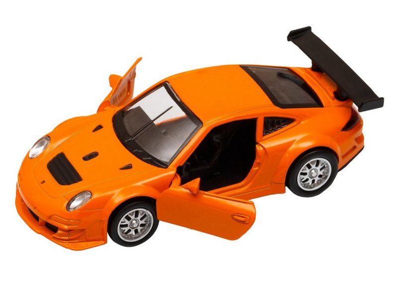 Машина АВТОПАНОРАМА Porsche 911 GT3 RSR, оранжевый, 139, инерция, вк 17,512,56,5 см