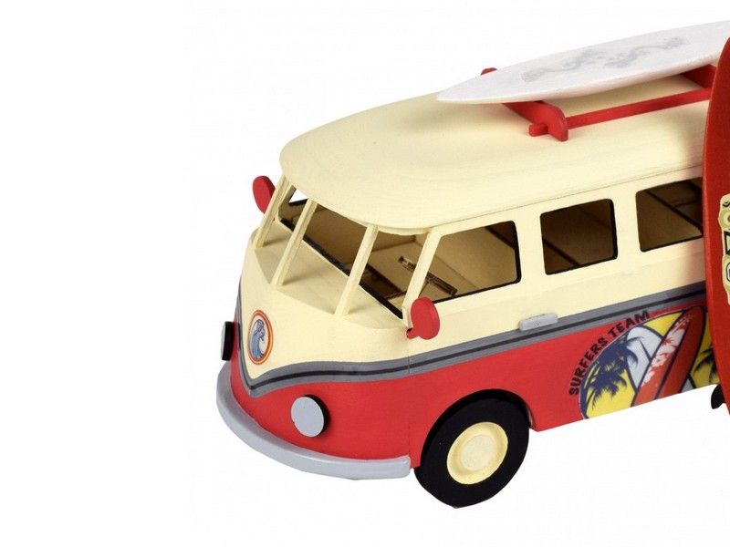 Собранная деревянная модель автомобиля Artesania Latina SURFERS VAN BUILT