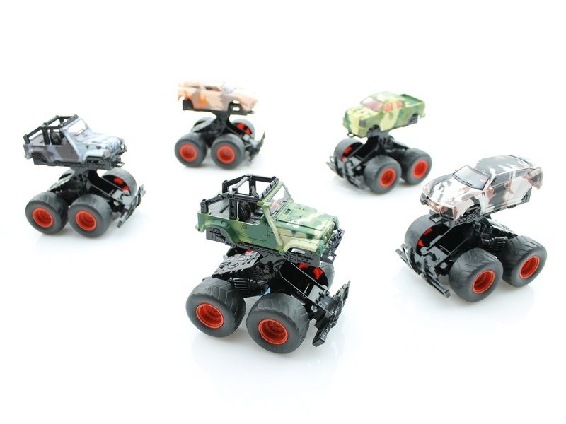 Машина инерционная KLX500114 Raptor SUV Military 4WD в асс, 8 шткор