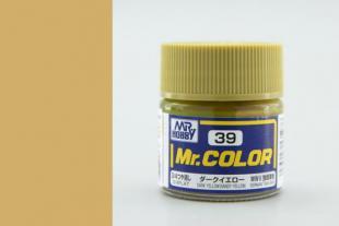 Краска эмаль для пластика тм MRHOBBY  10мл  DARK YELLOW SANDY YELLOW, шт