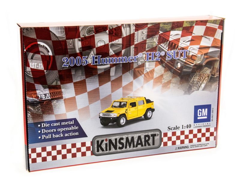 Машина Kinsmart 140 HU ммER H2 2005 инерция 112шт  бк
