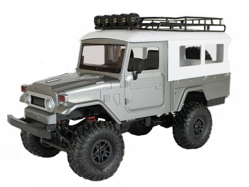 Радиоуправляемая автомодель MN MODEL джип Toyota FJ45 серый 4WD 24G 112 RTR