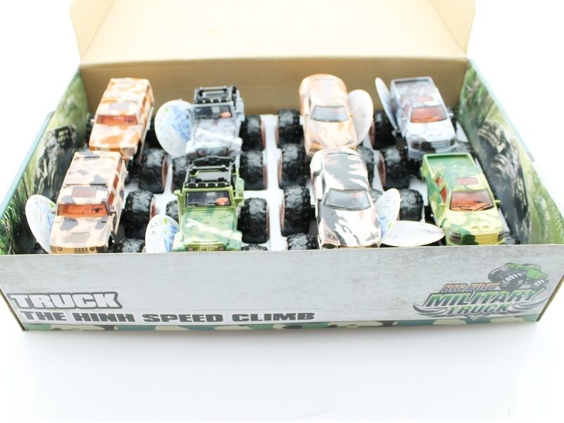 Машина инерционная KLX50021 Bigfoot Military 4WD в асс, 8 шткор