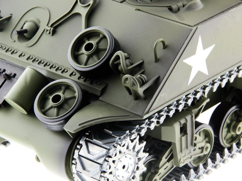 Радиоуправляемый танк Heng Long 116 M4A3 Sherman 24G RTR PRO