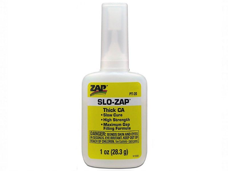 Клей ZAP цианокрилатный PT20 SlowZAP CA густой, медленый, 283г btls