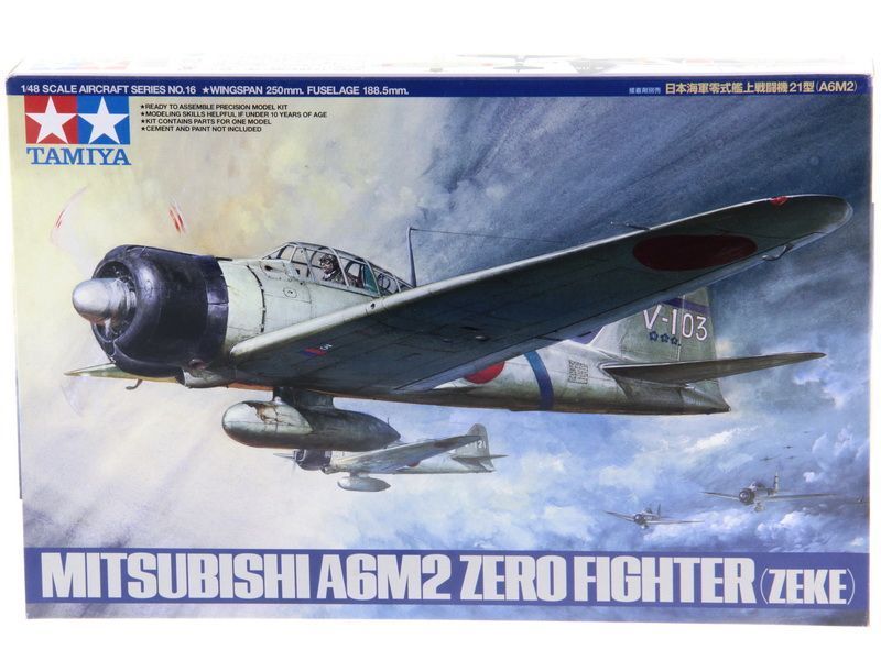 Сборная модель Японский истребитель A6M2 Type21 Zero 148