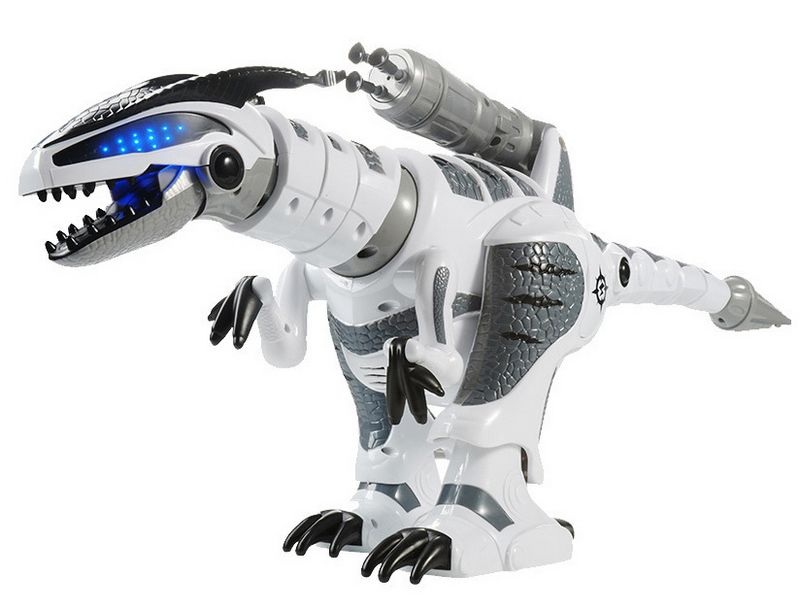Радиоуправляемый Роботдинозавр ZHORYA ZYBB2855 Тирекс стреляет присосками акб
