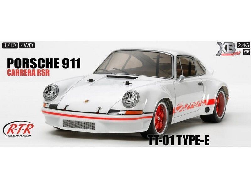 Радиоуправляемая автомодель для туринга Tamiya  XB 911 Carrera White TT01E 4WD 24GHz 110 RTR
