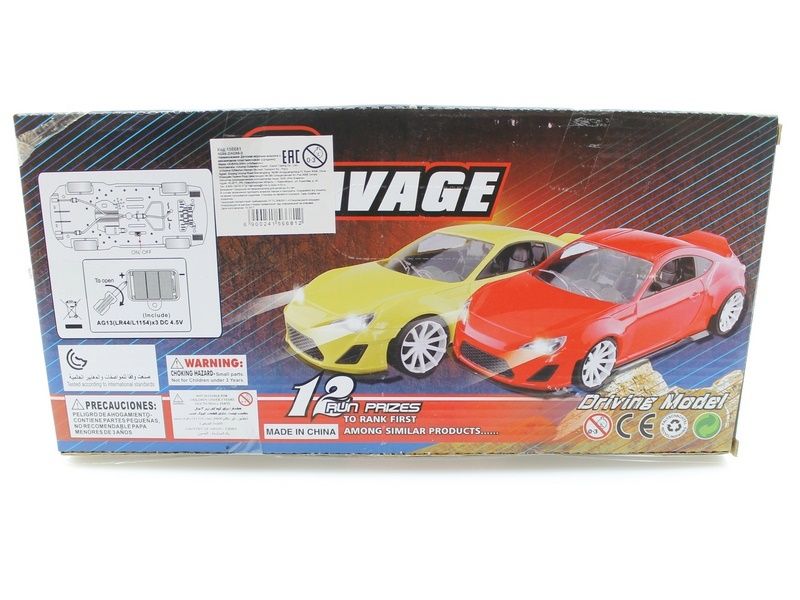 Машина инерционная L AD8623 Subaru BRZ цвет в асс пк