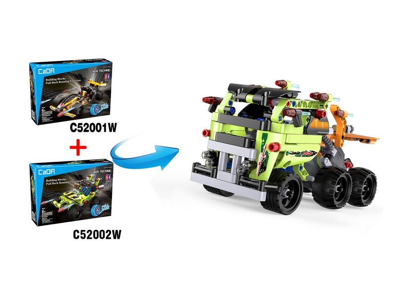 Конструктор CaDA Technic гоночный болид совместим с C52002W, инерционный 159 деталей