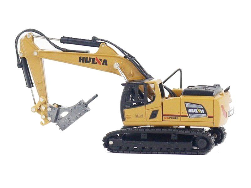 Металлический экскаватор с отбойным молотом HUI NA TOYS 160