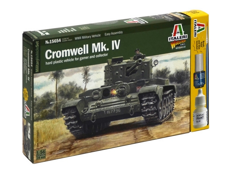 Сборная модель ITALERI 15654ИТ Вторая мировая Танк Cromwell MkIV, 156