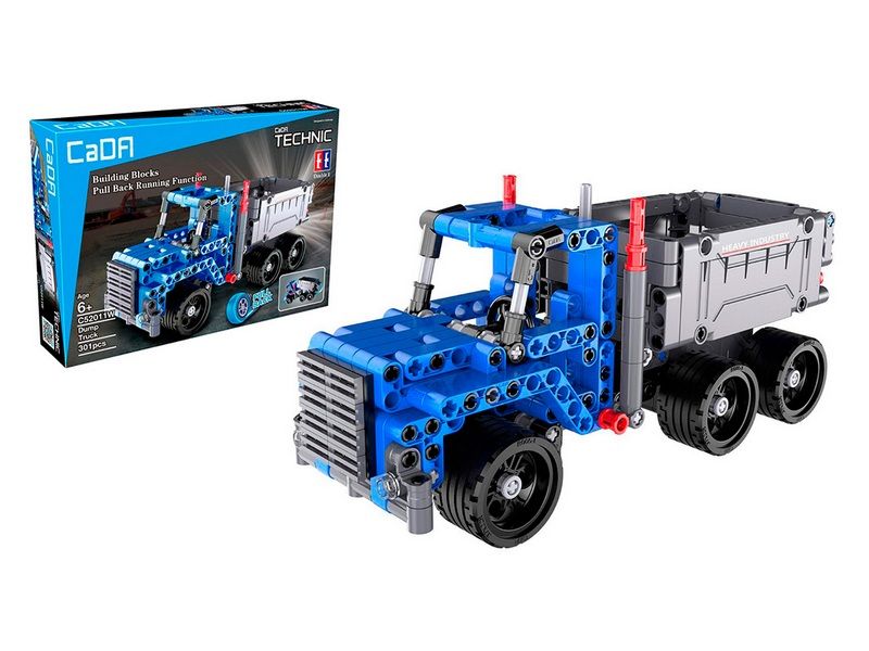 Конструктор CaDA Technic самосвал совместим с C52012W, инерционный 301 деталь