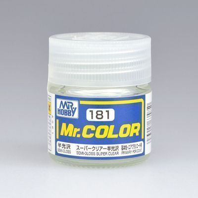 Краска эмаль для пластика тм MRHOBBY  10мл  SEMIGLOSS SUPER CLEAR