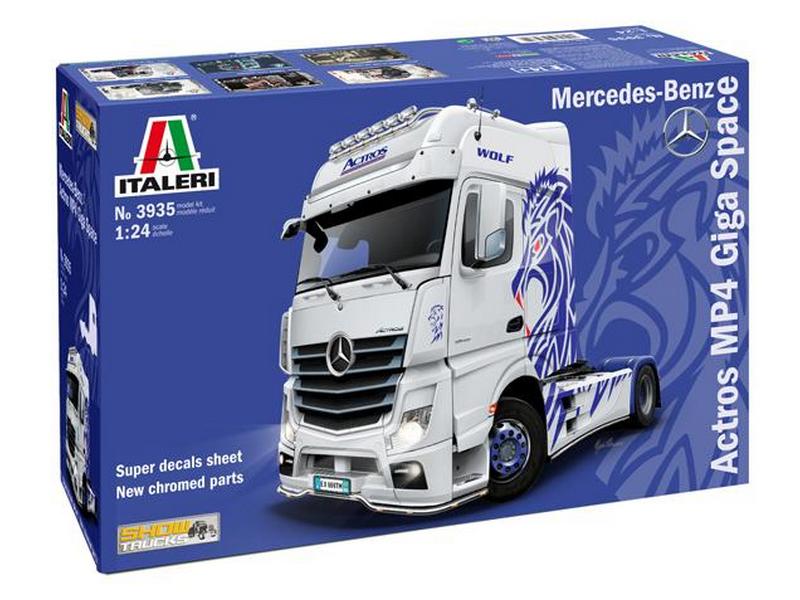 Сборная модель ITALERI 3935ИТ Грузовик ACTROS MP4 GIGA SPACE Show