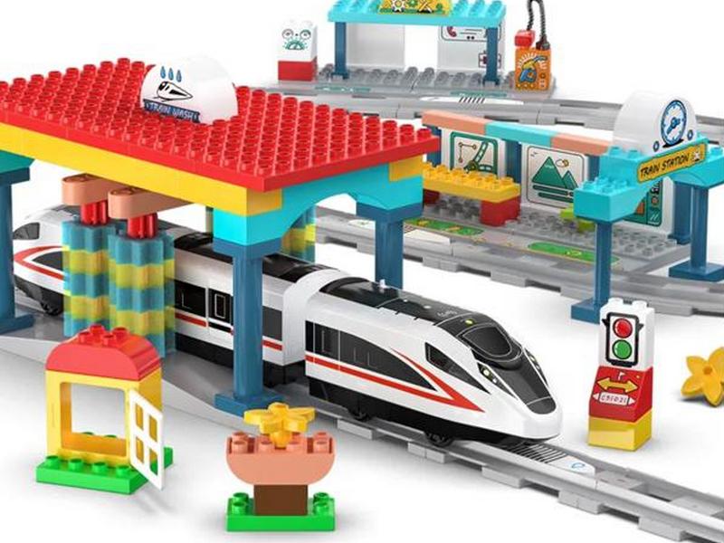 Конструктор CaDA скоростной железная дорога 112 деталей, интерактивная, с сенсорами