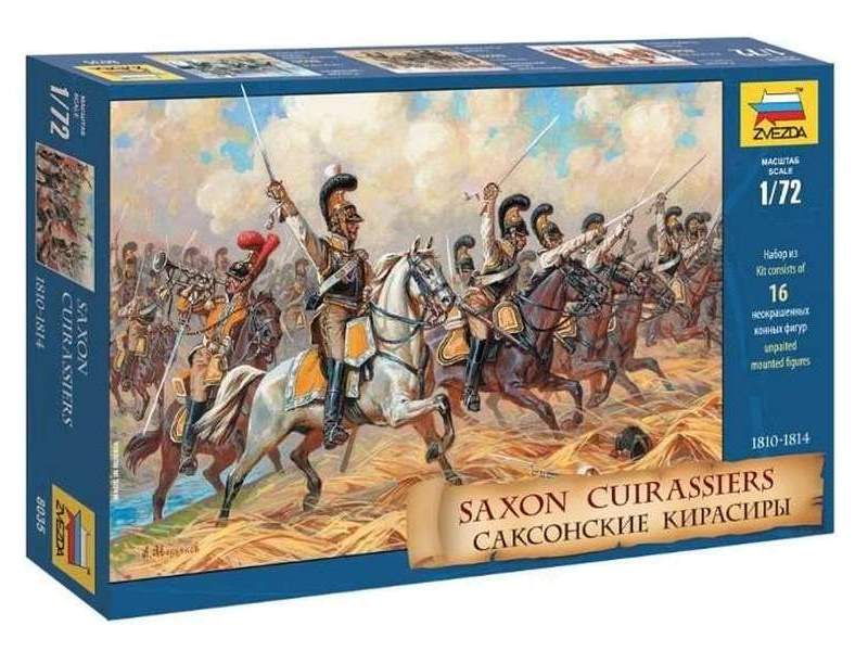 Сборные солдатики ZVEZDA Саксонские кирасиры 18101814 гг, 172