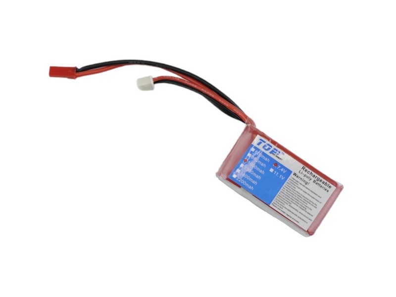 Аккумулятор LiPo 1000mAh, 7,4V 15C самолета Top RC P51D