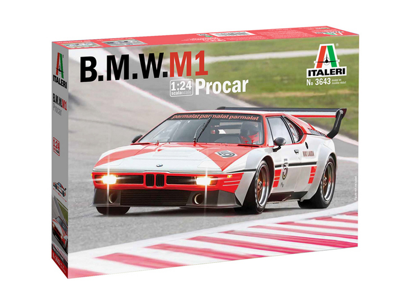 Сборная модель ITALERI 3643ИТ Автомобиль BMW M1 Procar, 124