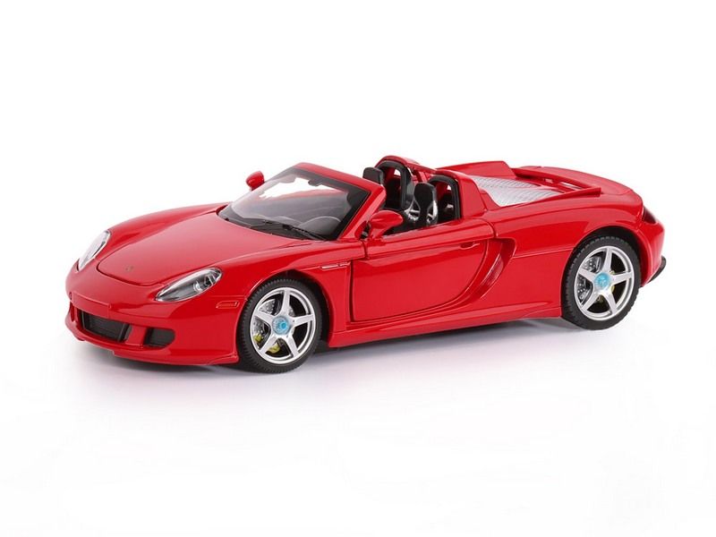 Машина АВТОПАНОРАМА Porsche Carrera GT, красный, 124, свет, звук, вк 24,512,510,5 см