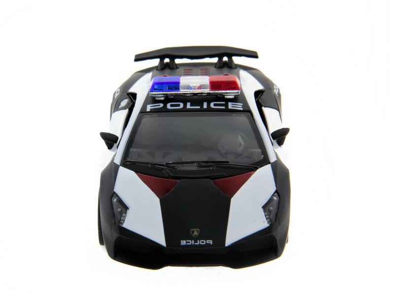 Машина Kinsmart 140 Lamborghini Police Sesto Elemento в асс инерция 112шт бк