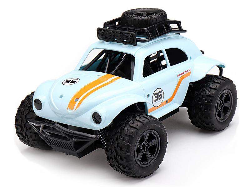 Радиоуправляемая автомодель MN MODEL Volkswagen Beetle голубой 2WD 24G 118 RTR