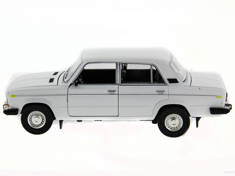 Машина АВТОПАНОРАМА ВАЗ 2106 белая,122, инерция, Pull Bаck механизм,  вк 101222 cм