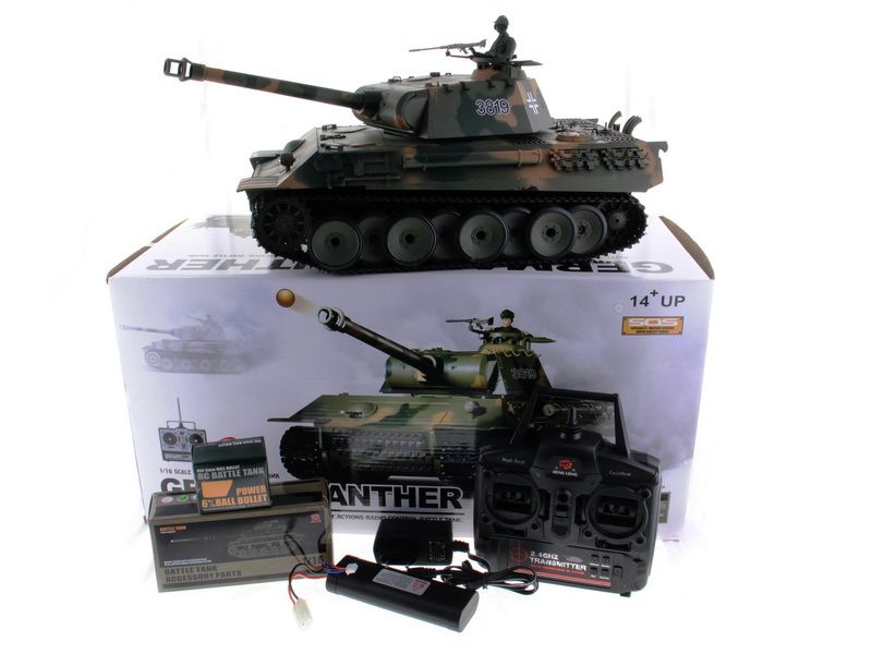 Радиоуправляемый танк Heng Long 116 Panther Германия 24G RTR