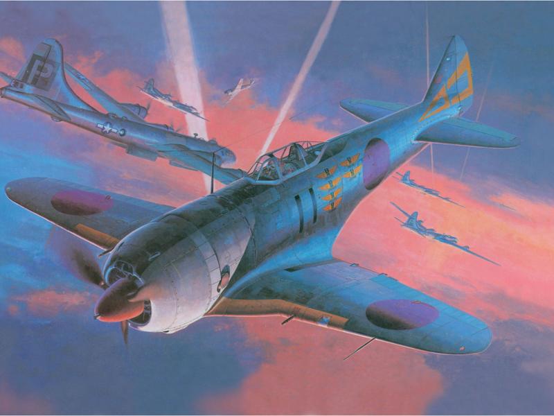 Сборная модель Hasegawa Самолет NAKAJIMA Ki44 SHOKITOJO, 148