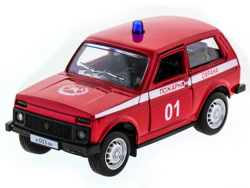 Машина АВТОПАНОРАМА инерц ВАЗ 2121 150, вк 1275,5 см, красная