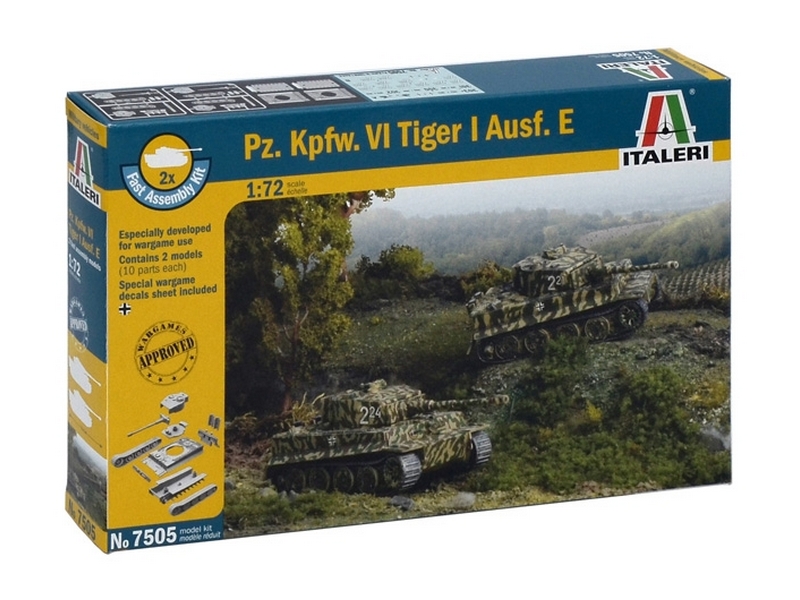 Сборная модель ITALERI 7505ИТ Танк PzKpfw VI Tiger I AusfE