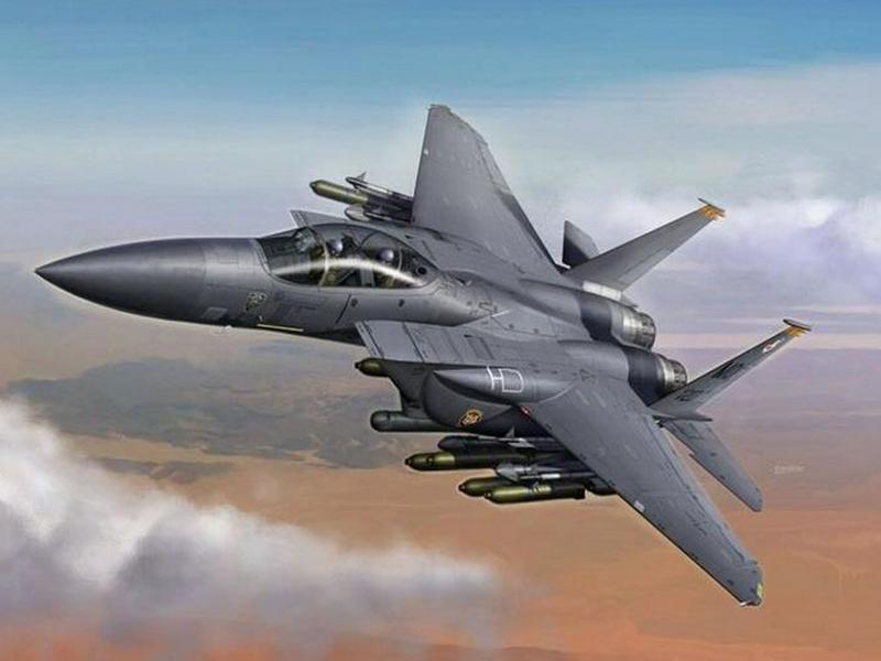 Сборная модель Hasegawa Самолет F15E STRIKE EAGLE, 172