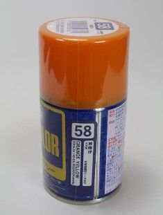 Краска акрил для пластика в аэрозольных баллончиках тм MRHOBBY 100мл ORANGE YELLOW, шт