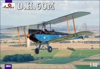Сборная модель  de Havilland DH.60M Metal Moth учебный самолет Amodel, шт