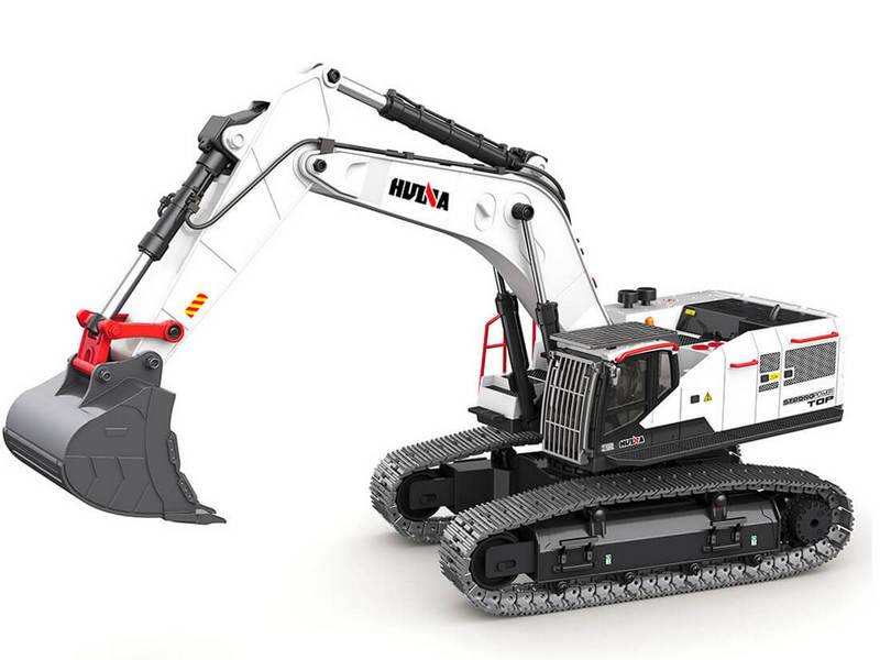 Радиоуправляемый экскаватор HUI NA TOYS, белый 24G 22CH 114 RTR