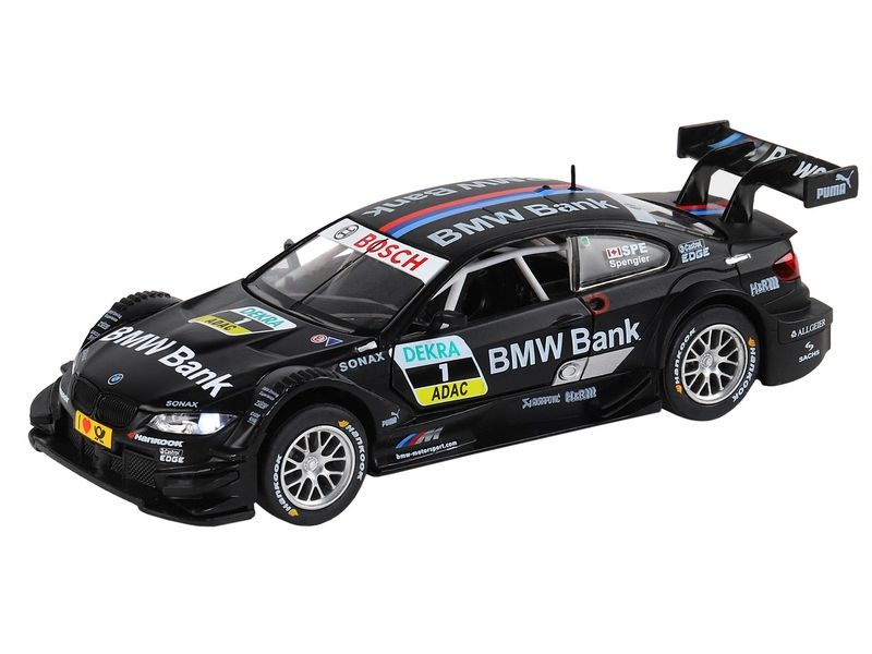 Машина АВТОПАНОРАМА BMW M3 DTM, черный, 132, свет, звук, инерция, вк 17,513,59 см